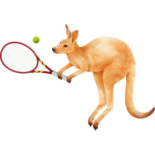 Kangaroo borstprint Thumbnail